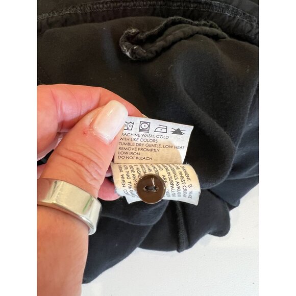 ENZA COSTA Black Sleeveless Challis Utility Drawstring Waist Jumpsuit - Size M - Picture 6 of 15